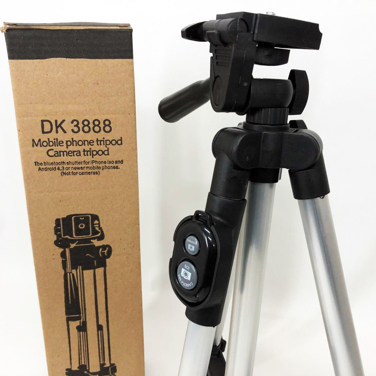 Трипод тренога штатив Tripod DK-3888 с пультом Bluetooth, тренога для фото, штатив маленький