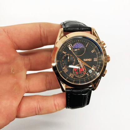 Часы наручные мужские SKMEI 9236RGBK, оригинальные мужские часы, модные мужские часы круглые