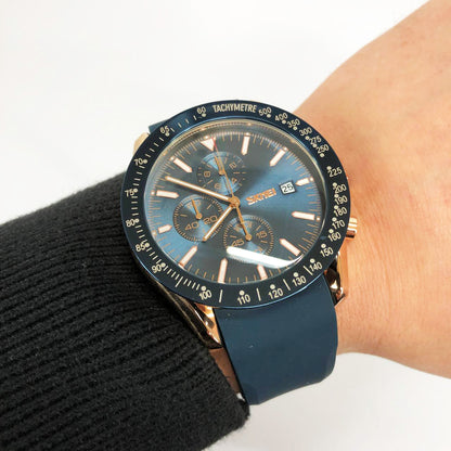 Часы наручные мужские SKMEI 9253PRGBU, мужские часы стильные часы на руку, качественные мужские часы