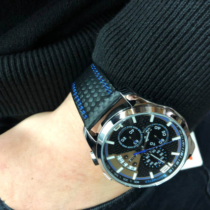 Часы наручные мужские SKMEI 9106BU, стильные классические мужские часы, часы наручные мужские стрелочные