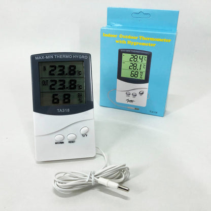 Термометр гигрометр TA 318 с выносным датчиком температуры, Домашний гигрометр комнатный