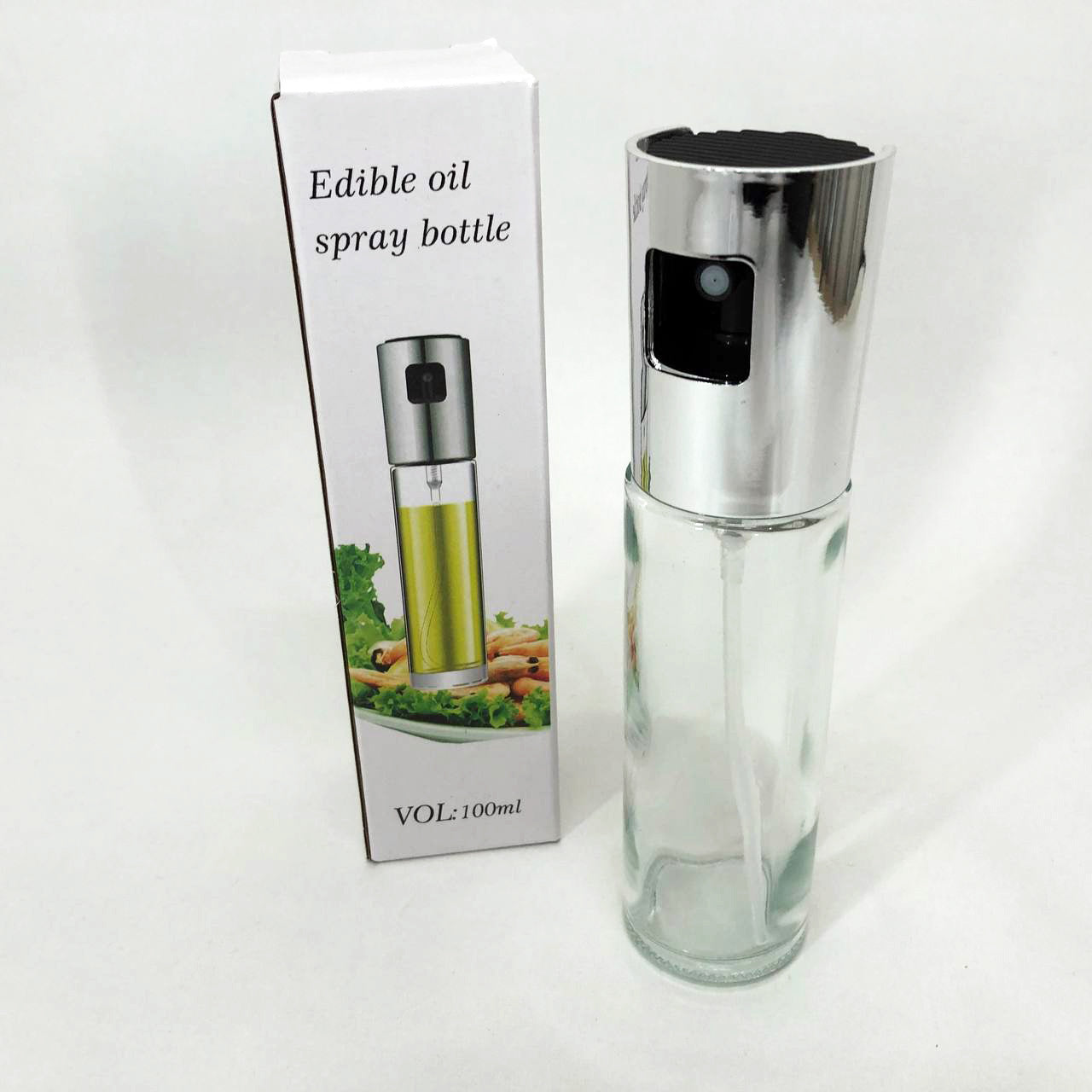 Бутылочка со спреем для пищевых жидкостей (масло, уксус) 100мл, Емкость для подсолнечного масла
