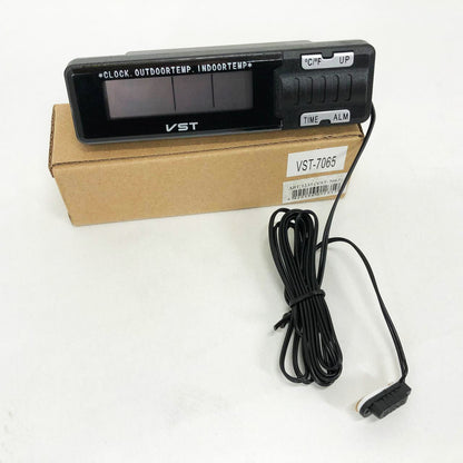Часы-термометр VST-7065 внешний и внутренний датчик, Домашняя метеостанция с гигрометром, Цифровые часы