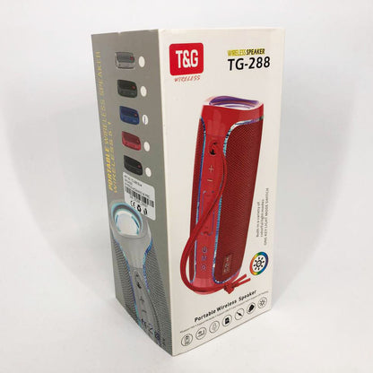 Портативная Bluetooth колонка с LED подсветкой TG288 беспроводная колонка портативная мощная. Цвет: синий