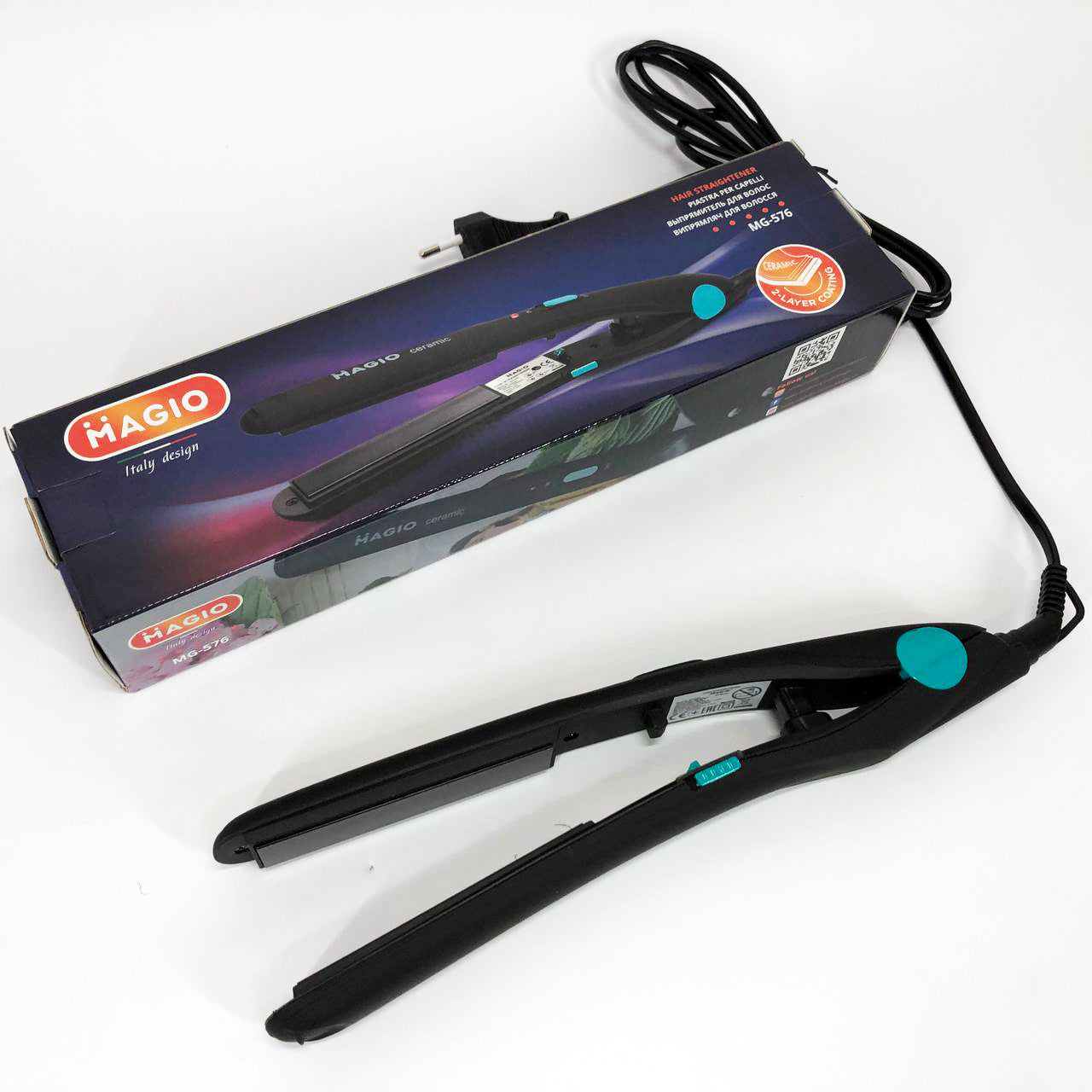 Выпрямитель для волос MAGIO MG-576, Гофре плойка утюжок для волос, Профессиональный утюжок