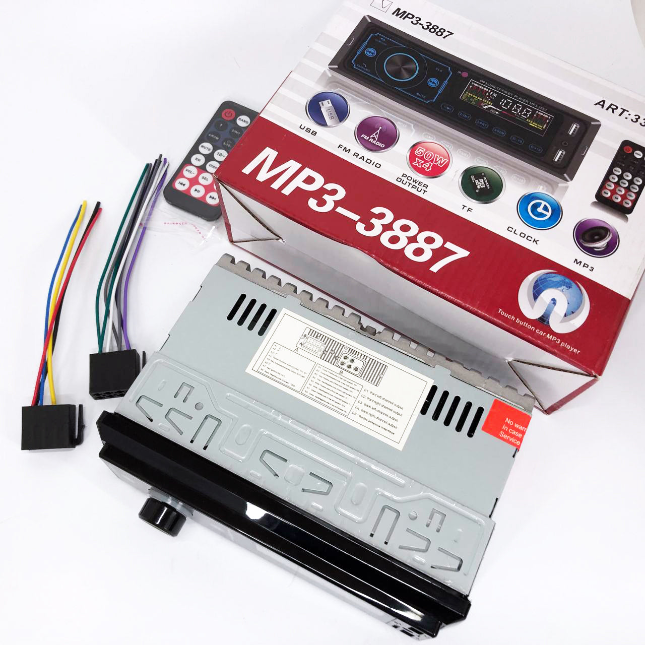 Автомагнитола MP3 3887 ISO 1DIN сенсорный дисплей LED/LCD, Автомобильная магнитола 1din штатная