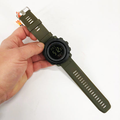 Часы наручные мужские SKMEI 2095AG, часы тактические противоударные, армейские часы. Цвет: зеленый