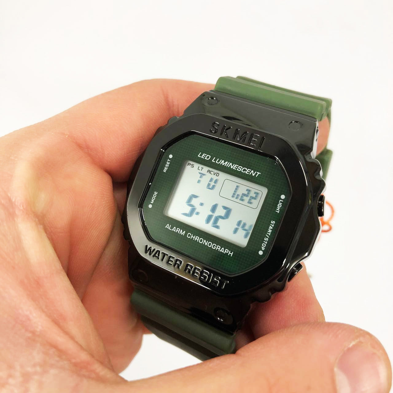 Часы наручные мужские SKMEI 1851AG, часы наручные электронные тактические, противоударные часы