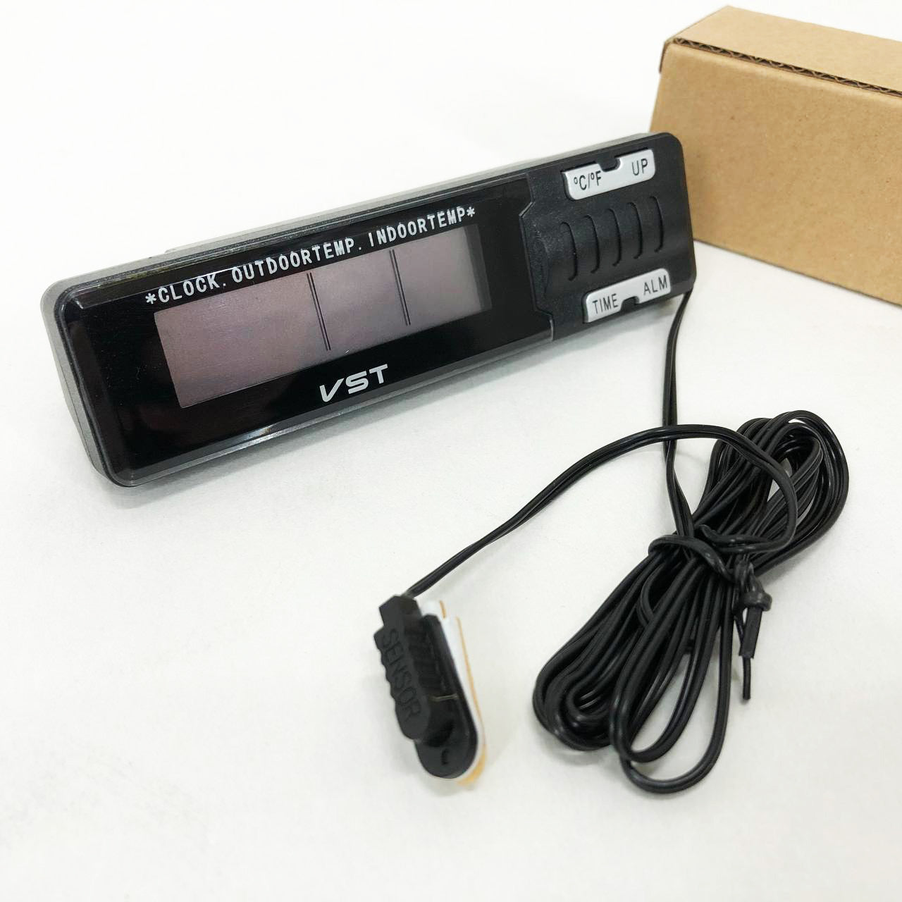 Часы-термометр VST-7065 внешний и внутренний датчик, Домашняя метеостанция с гигрометром, Цифровые часы