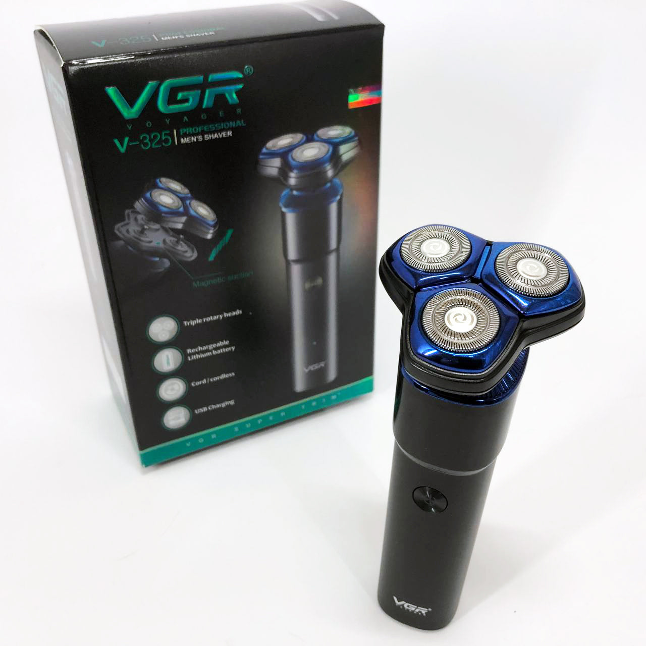 Электробритва VGR V-325, триммер беспроводной, машинка мужская для бритья, триммер для усов