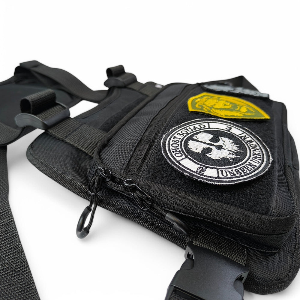 Тактична сумка нагрудна з патч-панеллю, чоловіча розвантажувальна сумка, розвантаження жилет