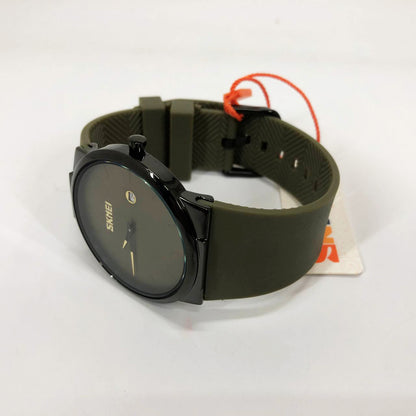 Часы наручные мужские SKMEI 1509AG, мужские круглые наручные часы, Оригинальные мужские часы