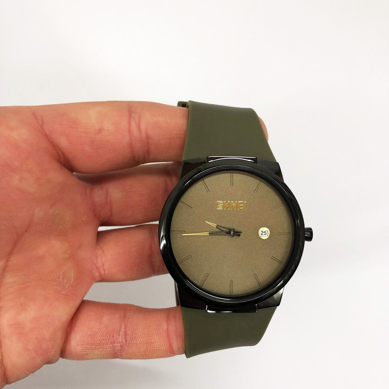Часы наручные мужские SKMEI 1509AG, мужские круглые наручные часы, Оригинальные мужские часы