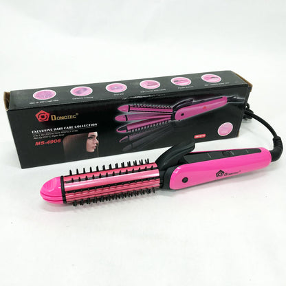 Щипцы для выравнивания, гофре, локоны, расческа с покрытием DOMOTEC MS-4906 3в1