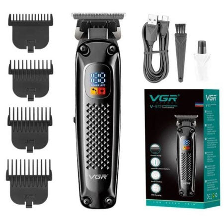 Машинка для стрижки волос триммер VGR V-972 профессиональная с насадками аккумуляторная USB