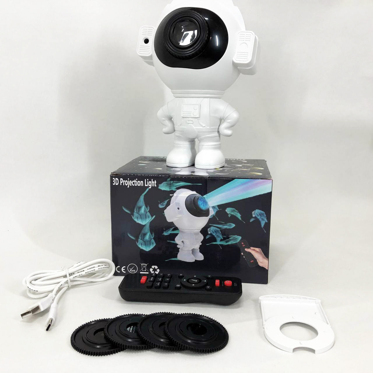 Звездный 3D проектор Astronaut, Лазерный проектор звездного неба космос Проектор звездного неба в комнату