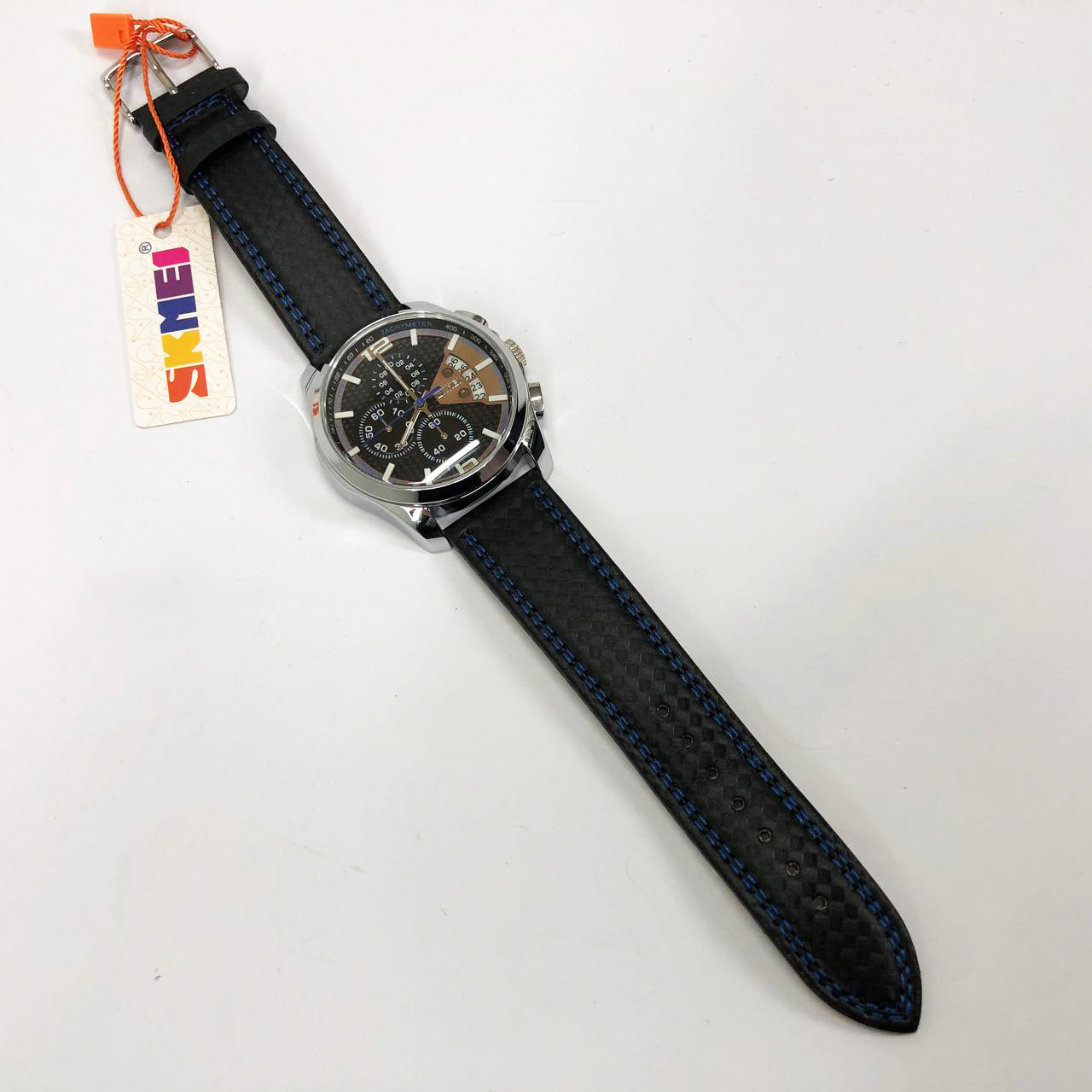 Часы наручные мужские SKMEI 9106BU, стильные классические мужские часы, часы наручные мужские стрелочные