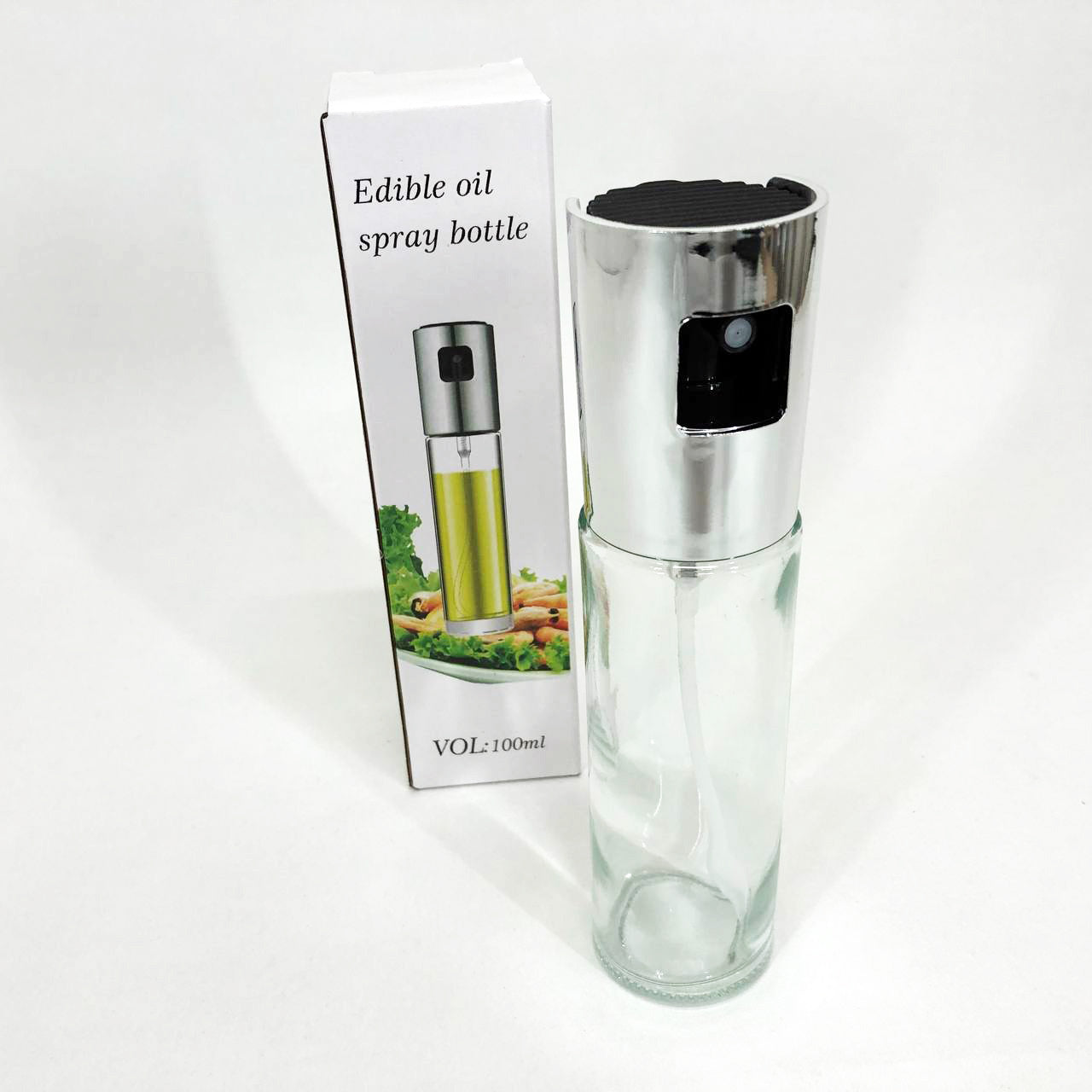 Бутылочка со спреем для пищевых жидкостей (масло, уксус) 100мл, Емкость для подсолнечного масла