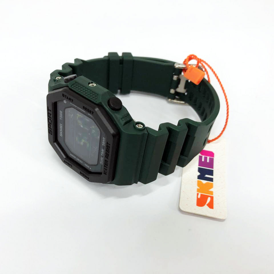 Часы наручные мужские SKMEI 1988DKGN, часы наручные электронные тактические, часы армейские оригинал