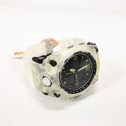 Часы наручные мужские SKMEI 1155BWT, наручные часы для военных, фирменные спортивные часы. Цвет: белый