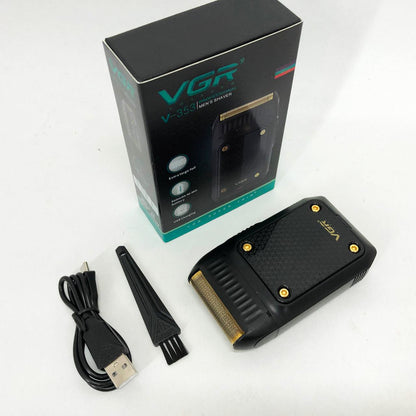 Электробритва мужская VGR V-353 профессиональная бритва шейвер для сухого бритья триммер. Цвет: черный