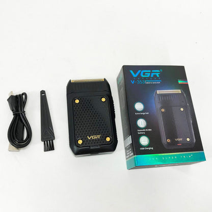 Электробритва мужская VGR V-353 профессиональная бритва шейвер для сухого бритья триммер. Цвет: черный