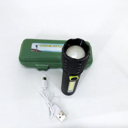 Фонарик ручной аккумуляторный C71/C81-P50-COB, Фонарик светодиодный ручной аккумуляторный портативный