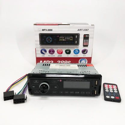 Автомагнитола с сенсорный дисплей MP3 3886 ISO 1DIN многофункциональная, Мультимедиа для автомобиля