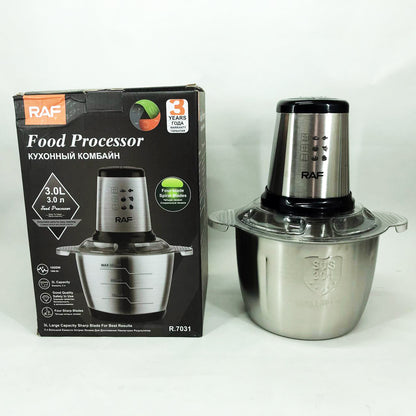 Измельчитель RAF R.7031 электрический блендер-чоппер настольный 3 л 1000 Вт, Кухонный блендер для овощей