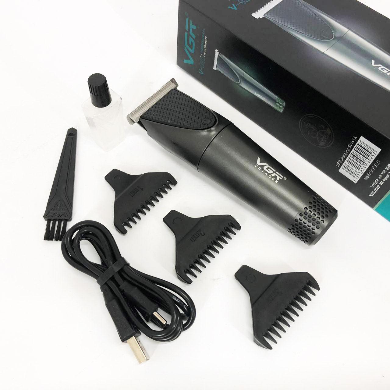 Машинка для стрижки VGR V-925, Профессиональная беспроводная машинка для стрижки волос, усов, бороды