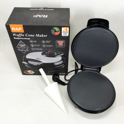 Вафельница электрическая RAF R.220, 1200 Вт с антипригарным покрытием