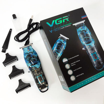 Триммер для волос и бороды профессиональный VGR V-923 аккумуляторный с LED-индикатором