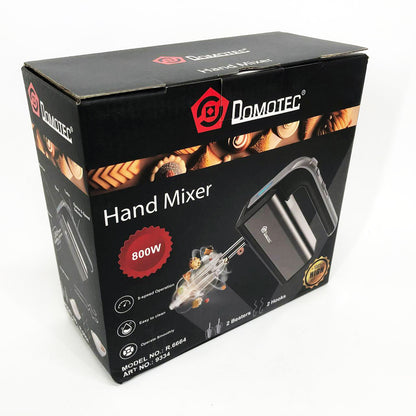 Миксер Domotec R.6664 5 скоростей, режим Турбо, Миксер электрический 800 Вт