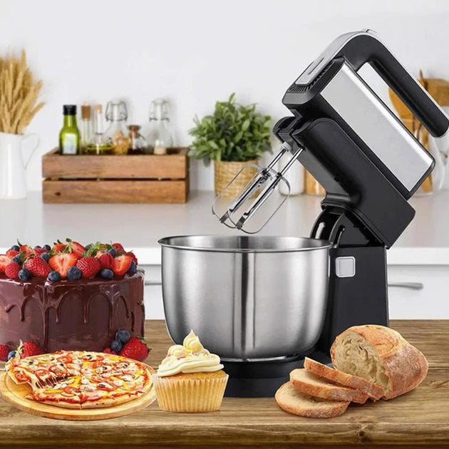 Стационарный миксер ручной RAF R.6652 с металлической чашей 3.5 л 1000 Вт