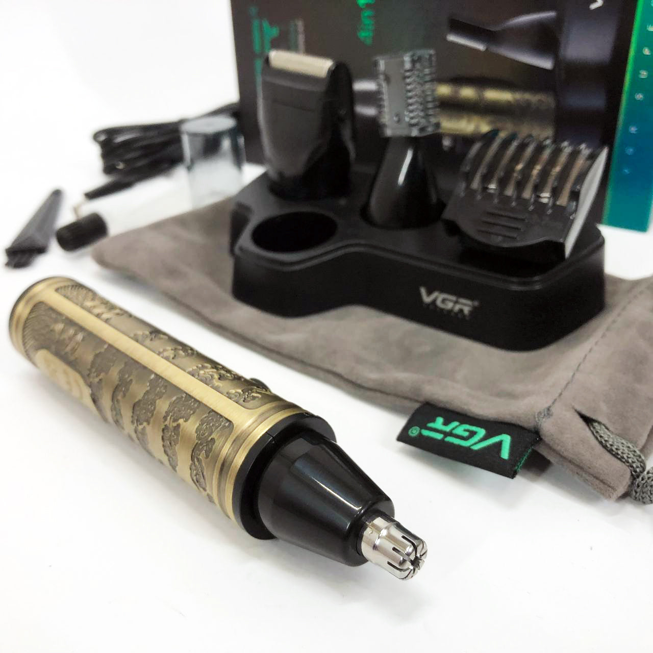 Триммер VGR 4 в 1 V-621, Мужские электробритвы для лица, Бритва для влажного удаления волос