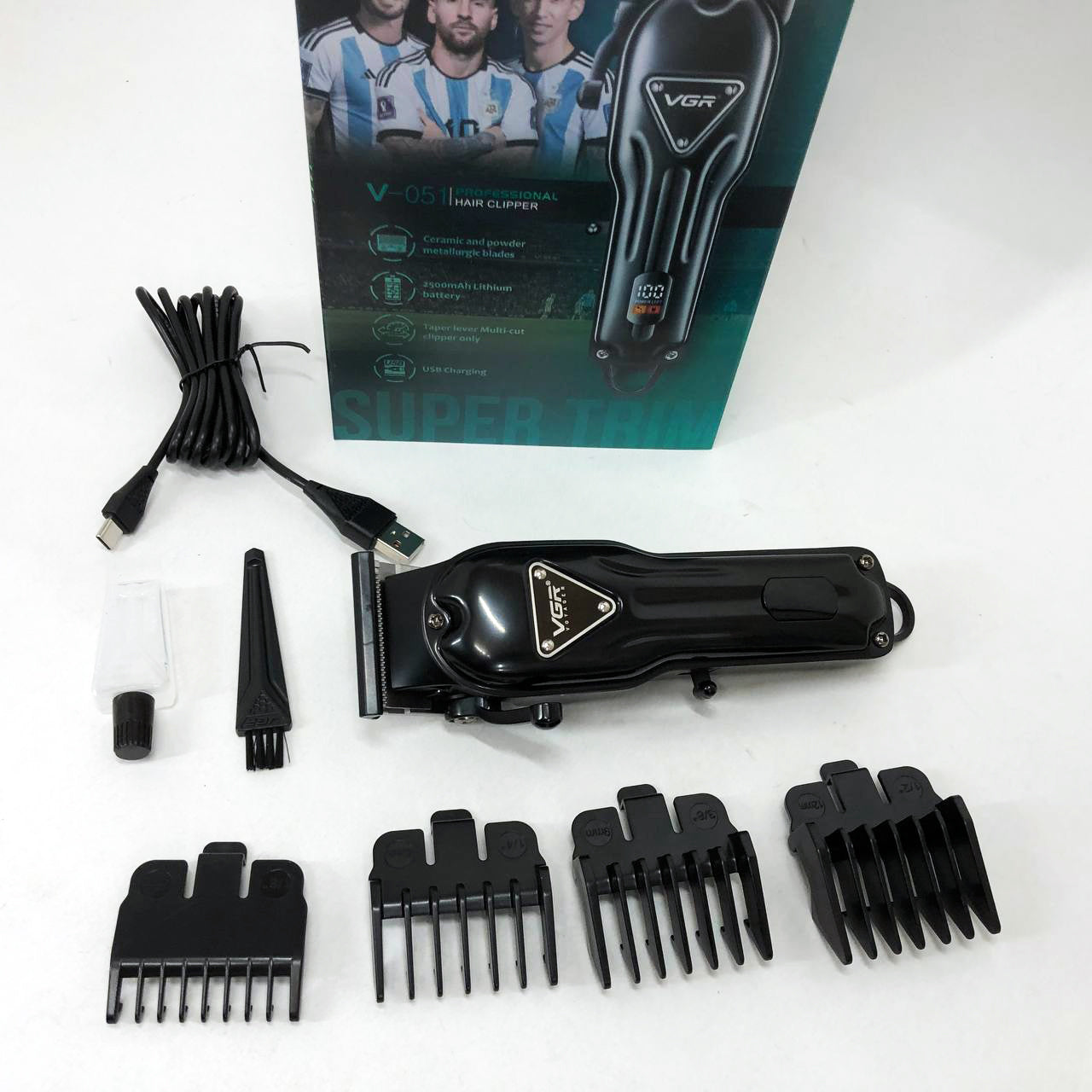 Аккумуляторная машинка для стрижки VGR V-051