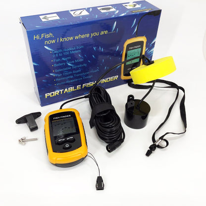 Эхолот портативный Fish Finder до 100м сонар портативный универсальный