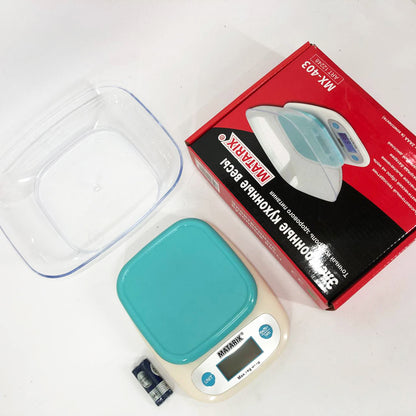 Весы кухонные MATARIX MX-403 от 1 грамма до 7кг, Кулинарные весы для взвешивания еды точные кухонные весы