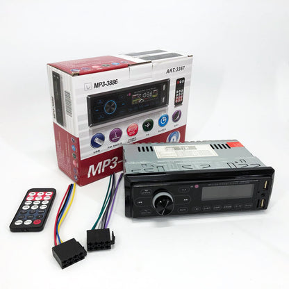 Автомагнитола с сенсорный дисплей MP3 3886 ISO 1DIN многофункциональная, Мультимедиа для автомобиля