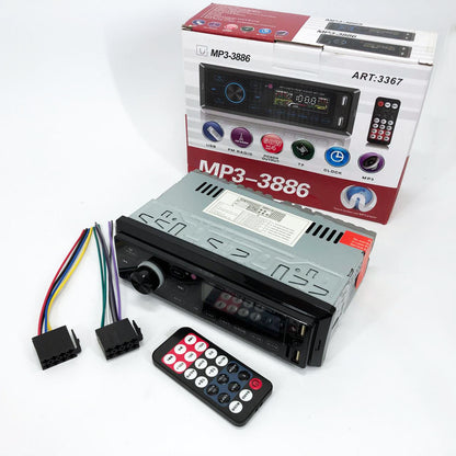 Автомагнитола с сенсорный дисплей MP3 3886 ISO 1DIN многофункциональная, Мультимедиа для автомобиля