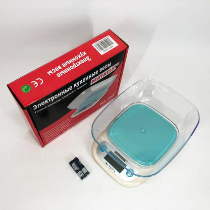 Весы кухонные MATARIX MX-403 от 1 грамма до 7кг, Кулинарные весы для взвешивания еды точные кухонные весы
