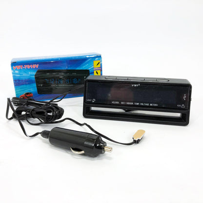 Автомобильные часы с термометром и вольтметром VST-7010V