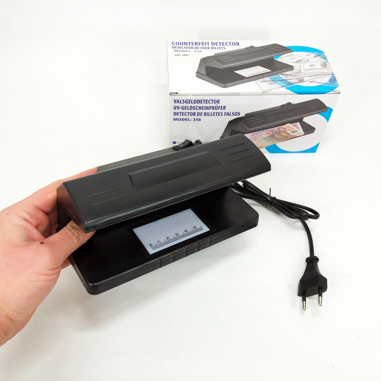 Детектор валют ультрафиолетовый Counterfeit Money Detector UV Ultraviolet Light 318