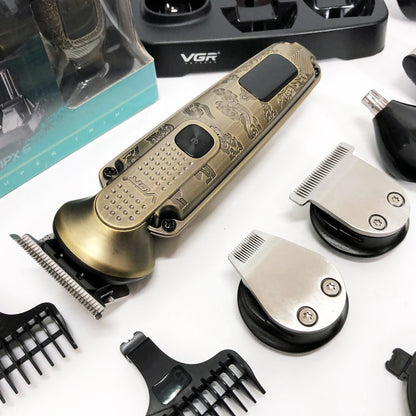Набор для стрижки VGR 6 в 1 V-095, 16 насадок,  Многофункциональная аккумуляторная машинка для стрижки