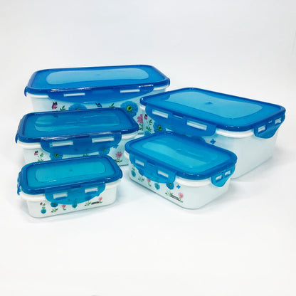 Набор контейнеров UNIQUE UN-1514 5шт. Цвет: голубой