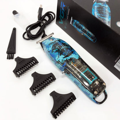 Триммер для волос и бороды профессиональный VGR V-923 аккумуляторный с LED-индикатором