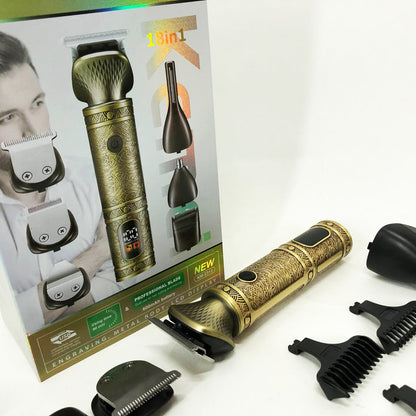 Триммер 18 в 1 Kemei KM-2313, Универсальный триммер для мужчин хорошие машинки для стрижки волос для дома