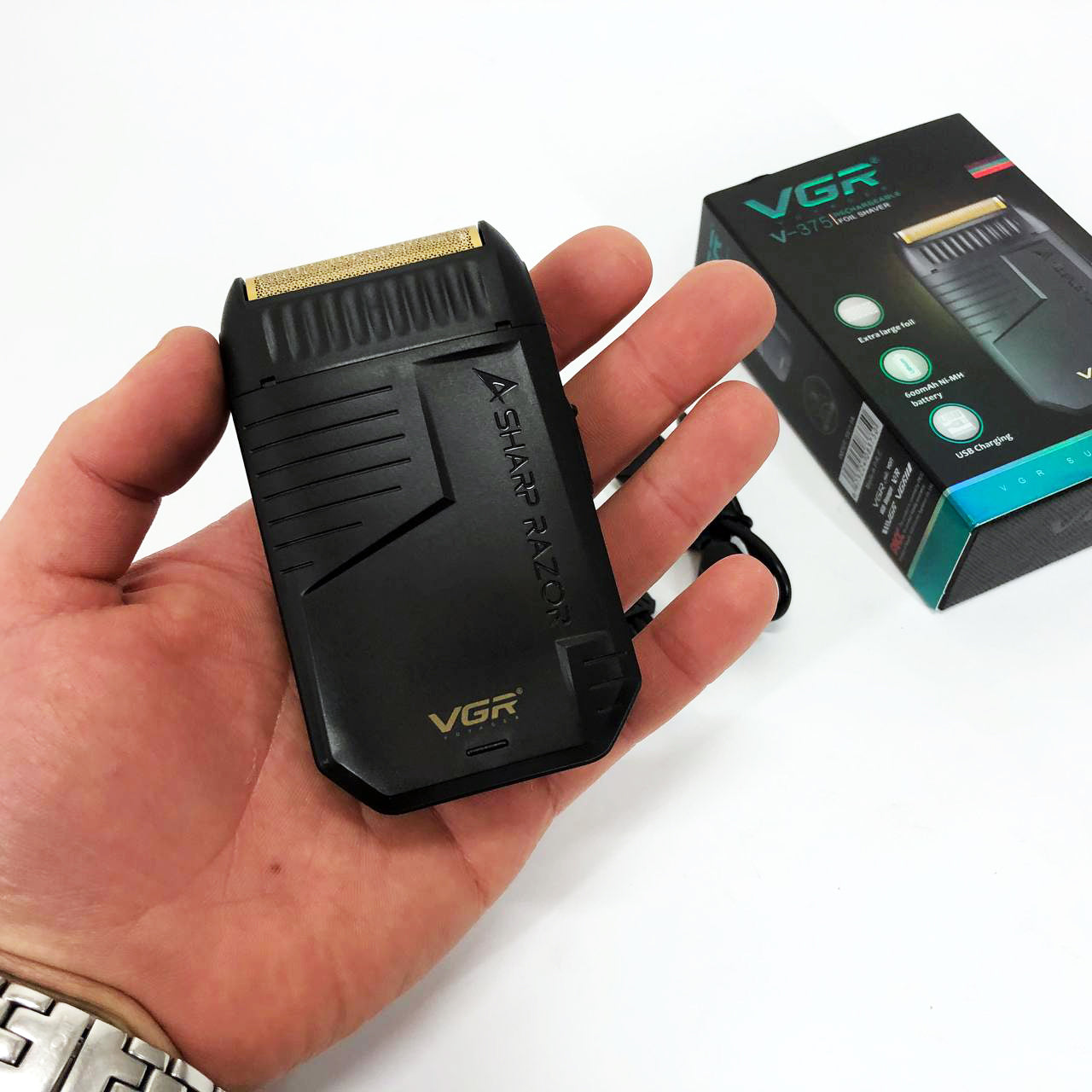 Электробритва VGR V-375 шейвер, Профессиональный шейвер-электробритва, Электробритва-шейвер мужской