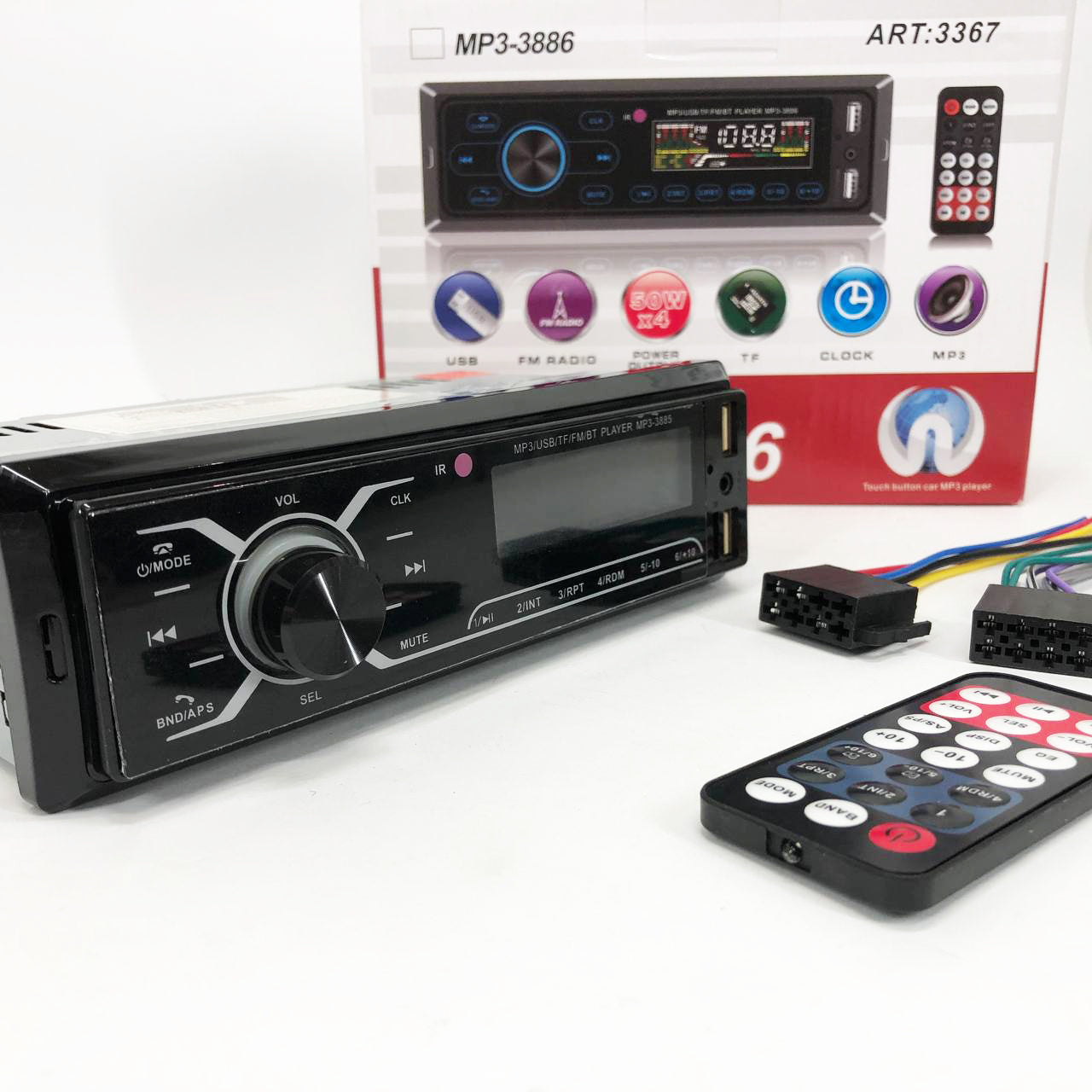 Автомобильная магнитола MP3-3885 ISO 1DIN с сенсорным дисплеем, Бюджетная автомагнитола 1 din