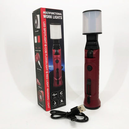 Фонарь аккумуляторный WORKLIGHT-072-XPE 10W 350Lm с крюком и магнитом, Многофункциональный led фонарь